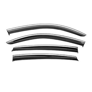 Window Deflectors with Chrome Trim Niken Luxury (4 pcs)