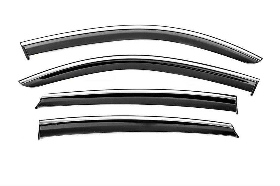 Mercedes GLE coupe C292 2015-2019 Window Deflectors with Chrome Trim Niken Luxury (4 pcs) Photo 1