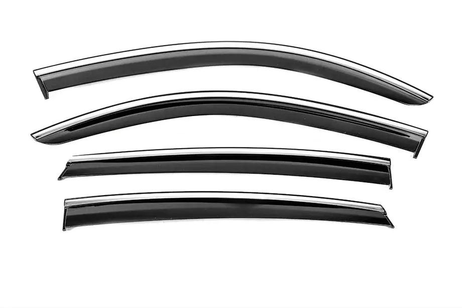 Mercedes GLE coupe C292 2015-2019 Window Deflectors with Chrome Trim Niken Luxury (4 pcs) Image