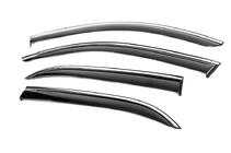 Mercedes GLE W167 2018- Window Deflectors with Chrome Trim Niken Luxury (4 pcs) photo 2