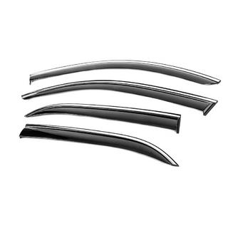 Window Deflectors with Chrome Trim Niken Luxury (4 pcs) photo 2