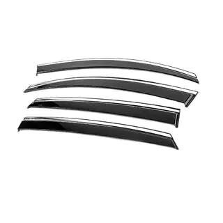 Window Deflectors with Chrome Trim Niken Luxury (4 pcs) photo 2