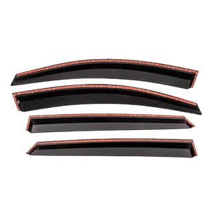 Window Deflectors with Chrome Trim Niken Luxury (4 pcs) Mercedes GLC coupe C253 2016-2023 photo 3