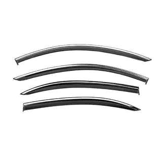 Window Deflectors with Chrome Trim Niken Luxury (Long, 4 pcs) photo 1