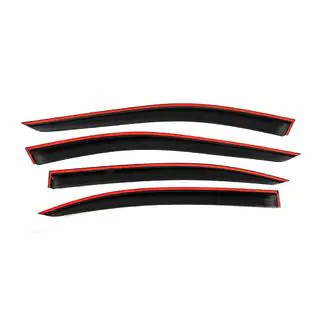 Window Deflectors with Chrome Trim Niken Luxury (Long, 4 pcs) photo 3
