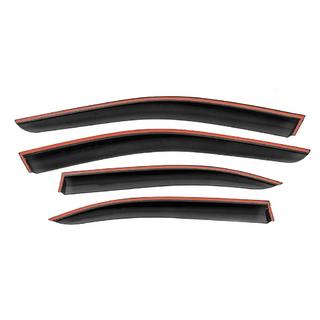 Window Deflectors with Chrome Trim Niken Luxury (SD, 4 pcs) Mercedes C-class W204 2007-2015 photo 3