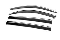 Mercedes GL/GLS class X166 2012-2019 Window Deflectors with Chrome Trim Niken Luxury (4 pcs) photo 2