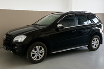 Mercedes ML W164 2005-2011 Window Deflectors with Chrome Trim Niken Luxury (4 pcs) photo 4