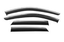 Mercedes ML W164 2005-2011 Window Deflectors with Chrome Trim Niken Luxury (4 pcs) photo 2