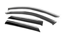 Mercedes ML W164 2005-2011 Window Deflectors with Chrome Trim Niken Luxury (4 pcs) photo 7