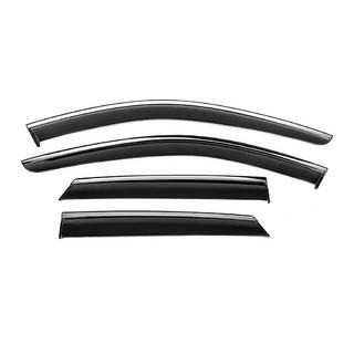 Window Deflectors with Chrome Trim Niken Luxury (4 pcs) photo 2