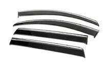 Mitsubishi Pajero Sport 2015- Window Deflectors with Chrome Trim Niken Luxury (4 pcs) photo 2