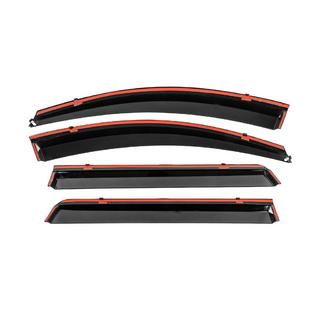 Window Deflectors with Chrome Trim Niken Luxury (4 pcs) Mitsubishi Pajero Sport 2015- photo 3