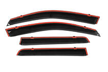 Mitsubishi Outlander 2006-2012 Window Deflectors with Chrome Trim Niken Luxury (4 pcs) photo 3