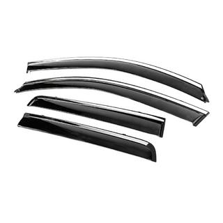 Window Deflectors with Chrome Trim Niken Luxury (4 pcs) photo 2