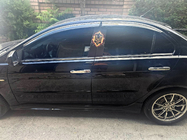 Mitsubishi Lancer X 2008- Window Deflectors with Chrome Trim Niken Luxury (4 pcs) photo 1