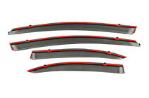 Mitsubishi Lancer X 2008- Window Deflectors with Chrome Trim Niken Luxury (4 pcs) photo 5