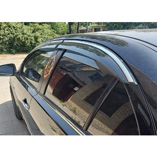 Window Deflectors with Chrome Trim Niken Luxury (4 pcs) photo 3