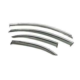Window Deflectors with Chrome Trim Niken Luxury (4 pcs) photo 4