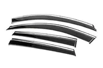 Mazda CX-5 2017–2025 Window Deflectors with Chrome Trim Niken Luxury (4 pcs) photo 2