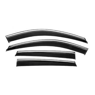 Window Deflectors with Chrome Trim Niken Luxury (4 pcs) photo 1