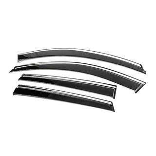 Window Deflectors with Chrome Trim Niken Luxury (4 pcs) photo 2