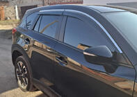 Mazda CX-5 2012-2017 Window Deflectors with Chrome Trim Niken Luxury (4 pcs) photo 2