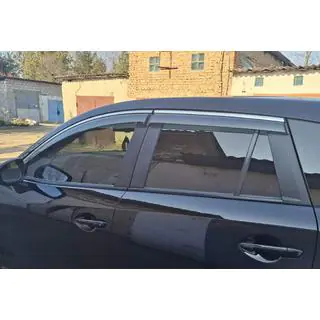 Window Deflectors with Chrome Trim Niken Luxury (4 pcs) photo 4