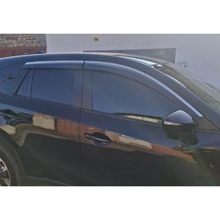 Window Deflectors with Chrome Trim Niken Luxury (4 pcs) Mazda CX-5 2012-2017 photo 3