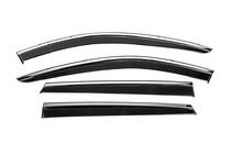 Mazda CX-9 2017- Window Deflectors with Chrome Trim Niken Luxury (4 pcs) photo 1
