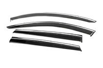 Mazda CX-9 2017- Window Deflectors with Chrome Trim Niken Luxury (4 pcs) photo 2