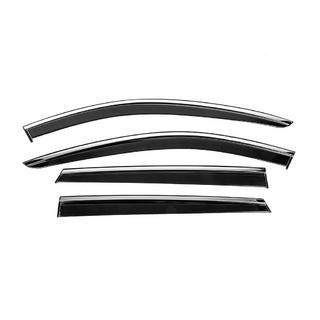 Window Deflectors with Chrome Trim Niken Luxury (4 pcs) photo 1