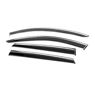 Window Deflectors with Chrome Trim Niken Luxury (4 pcs) photo 2