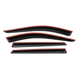 Window Deflectors with Chrome Trim Niken Luxury (4 pcs) photo 3