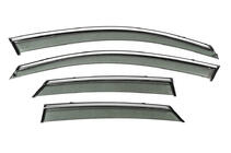 Mazda CX-30 2019- Window Deflectors with Chrome Trim Niken Luxury (4 pcs) photo 1