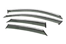 Mazda CX-30 2019- Window Deflectors with Chrome Trim Niken Luxury (4 pcs) photo 2