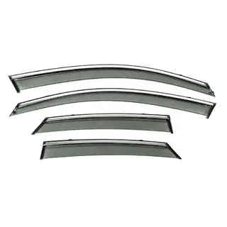 Window Deflectors with Chrome Trim Niken Luxury (4 pcs)