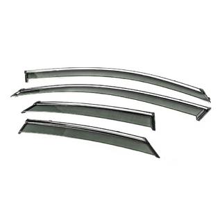 Window Deflectors with Chrome Trim Niken Luxury (4 pcs) Mazda CX-30 2019- photo 2
