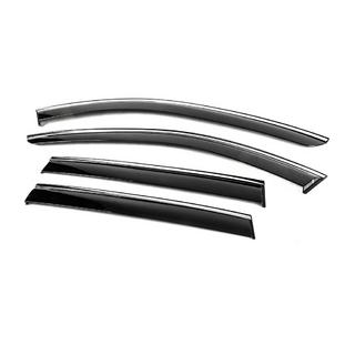 Window Deflectors with Chrome Trim Niken Luxury (4 pcs) Mazda CX-50 2022- photo 2