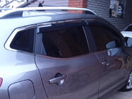 Nissan Qashqai 2014-2021 Window Deflectors with Chrome Trim Niken Luxury (4 pcs) photo 5