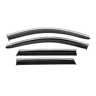 Window Deflectors with Chrome Trim Niken Luxury (4 pcs) Nissan Qashqai 2014-2021 photo 2