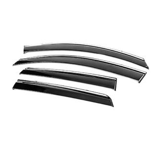 Window Deflectors with Chrome Trim Niken Luxury (4 pcs) Nissan Qashqai 2007-2010 photo 2
