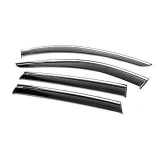 Window Deflectors with Chrome Trim Niken Luxury (4 pcs) photo 2