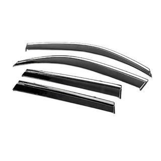 Window Deflectors with Chrome Trim Niken Luxury (4 pcs) photo 2