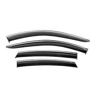 Window Deflectors with Chrome Trim Niken Luxury (4 pcs) photo 3