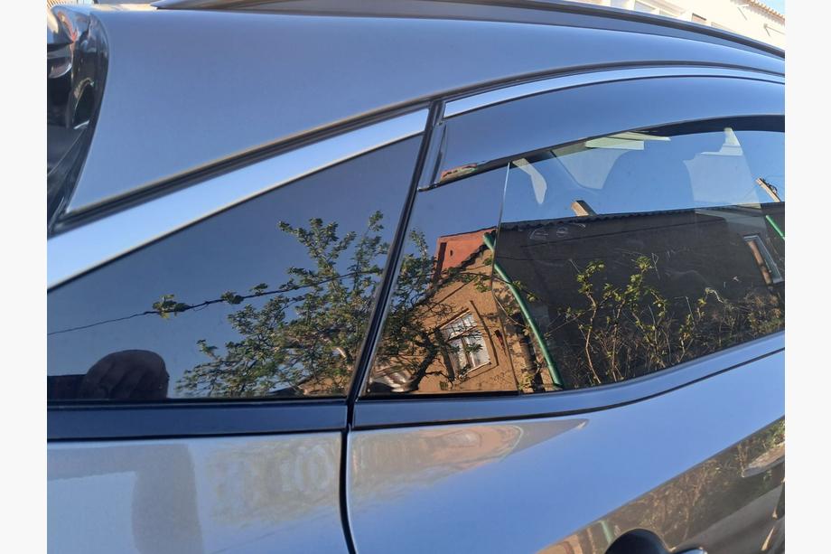 Nissan Ariya 2022- Window Deflectors with Chrome Trim Niken Luxury (4 pcs) Photo 4