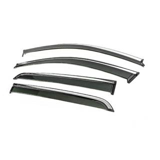 Window Deflectors with Chrome Trim Niken Luxury (4 pcs) photo 2
