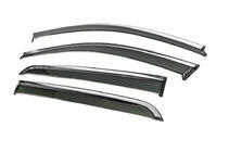 Dacia Spring 2021- Window Deflectors with Chrome Trim Niken Luxury (4 pcs) photo 2