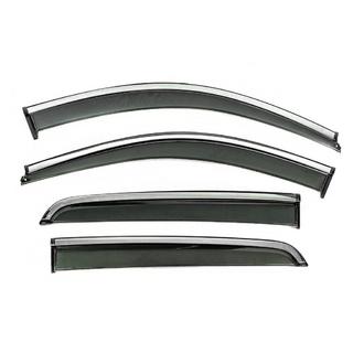 Window Deflectors with Chrome Trim Niken Luxury (4 pcs) photo 1