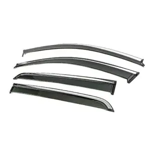 Window Deflectors with Chrome Trim Niken Luxury (4 pcs) photo 2